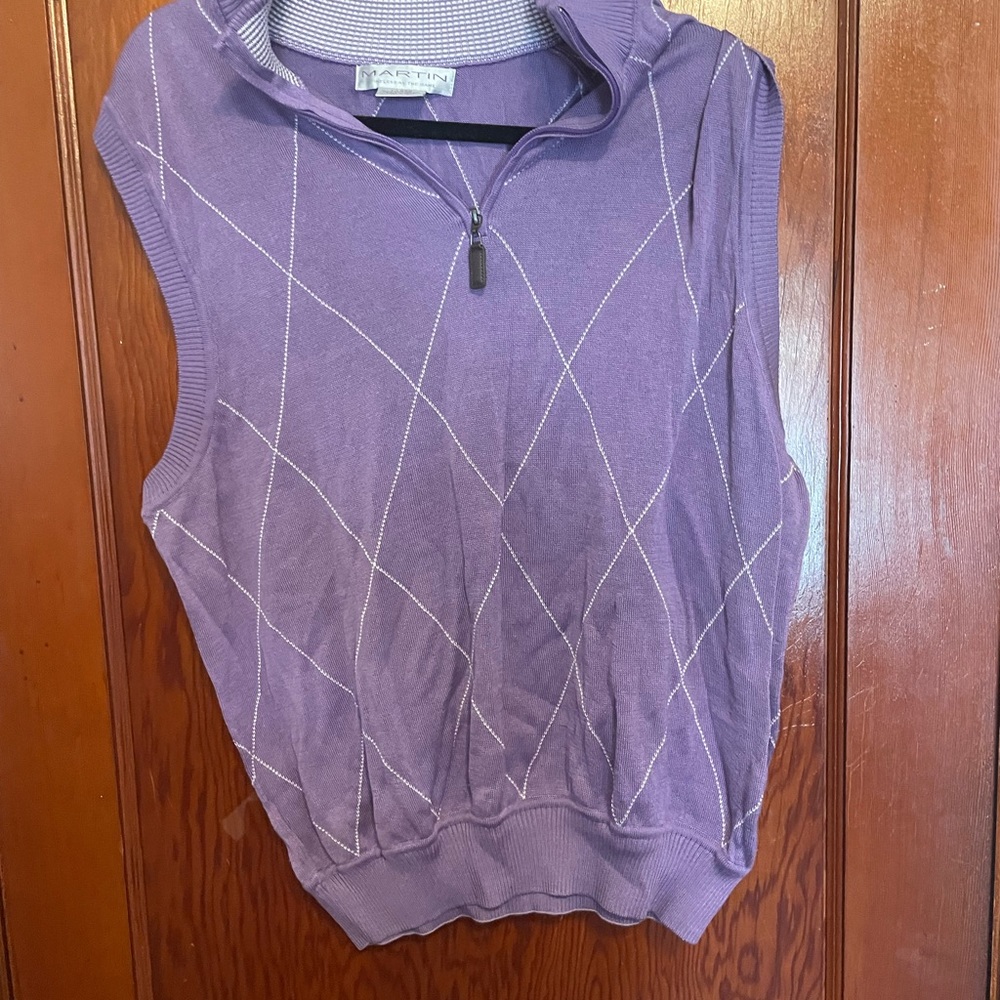 Purple golf sweater